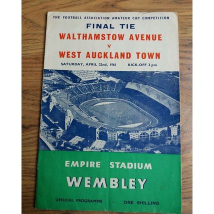 1961 FA Amateur Cup Final Programme & Ticket – Walthamstow Ave vs West Auckland
