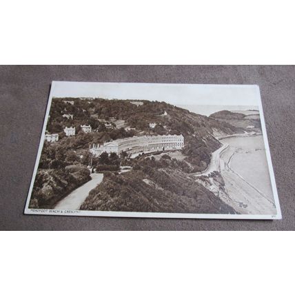 1948 fr Postcard - Meadfoot Beach & Crescent, Torquay - Devon