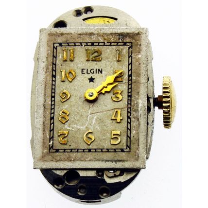 Elgin Grade 533 Size 21/0s 17 Jewels Vintage Antique Watch Movement Runs