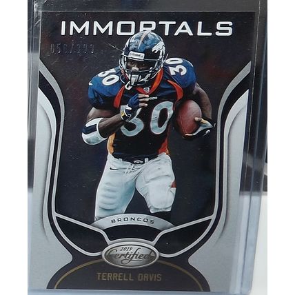 2019 Panini Certified TERRELL DAVIS (Broncos) Immortals #126 56/399