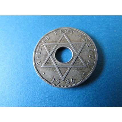 1936 EDWARD VIII BRITISH WEST AFRICA ONE HALFPENNY FREE POST. (ebaa)