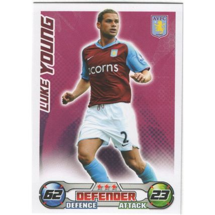 Match Attax 2008/2009 Luke Young Aston Villa