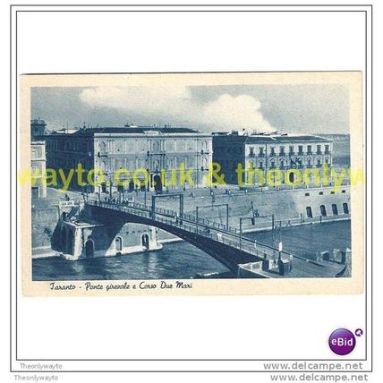 PONTE GIREVOLE E CORSO DUEMARI, TARANTO, ITALY, Postcard