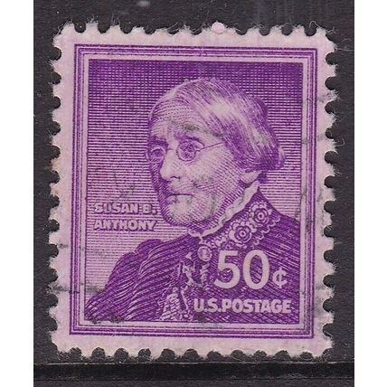 United States 1955 Susan B Anthony 50c Fine Used SG 1051 VGC