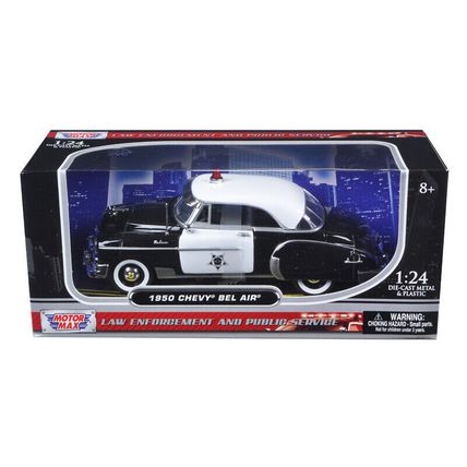 1950 Chevrolet Bel Air Police 1/24 Diecast Model Car by Motormax