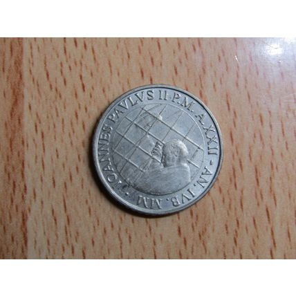 Italy 2000 Vatican 100 Lire Coin Holy Year Joannes II