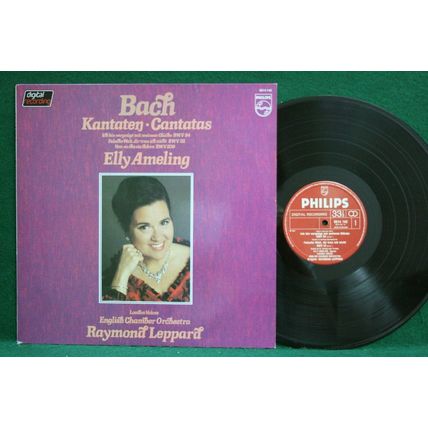 Ameling/Leppard - Bach: Kantaten - 6514 142 - EX