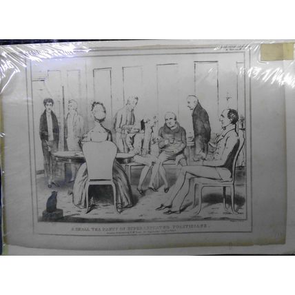 1829 A Small Tea Party of Superannuated Politicians by John Doyle (HB). 17x11.5"