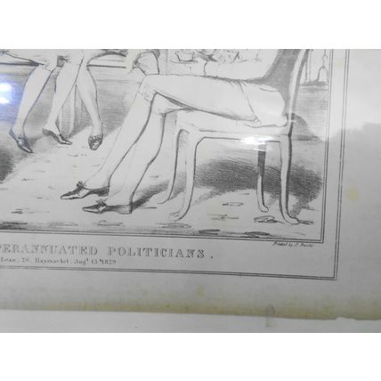 1829 A Small Tea Party of Superannuated Politicians by John Doyle (HB). 17x11.5"