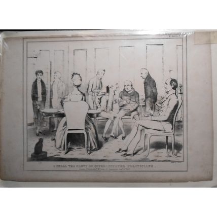 1829 A Small Tea Party of Superannuated Politicians by John Doyle (HB). 17x11.5"