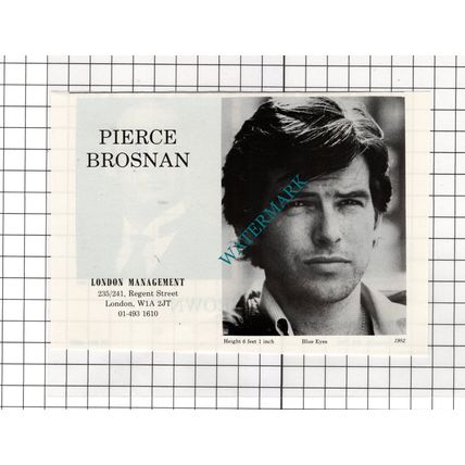 Pierce Brosnan Actor / Alan Brown Actor - 1986 Advert