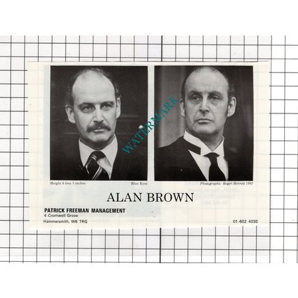 Pierce Brosnan Actor / Alan Brown Actor - 1986 Advert