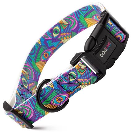 Dog Pet Illusion Quick Release Printed Collar 1" x 15"- 23"