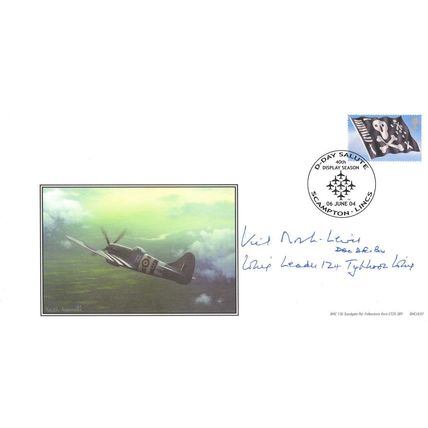 Kit North Lewis WW2 D-Day Typhoon Leader LTD TO 50 Hand Signed FDC