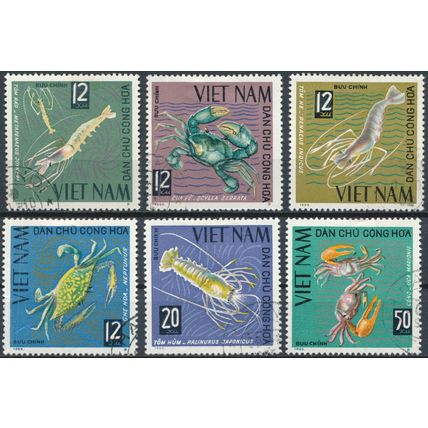 Marine Life - North Vietnam 1965 - FH - MiNr 387/92