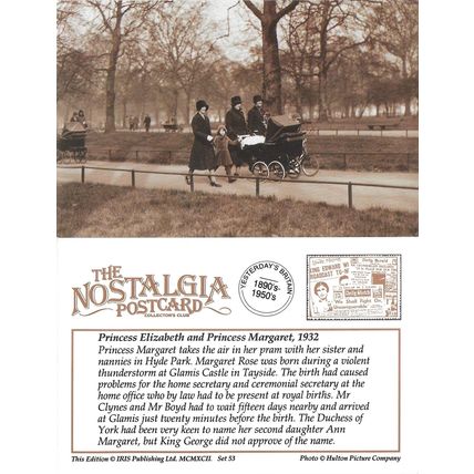 Postcard Princess Elizabeth Margaret Hyde Park 1932 Royal Family - Nostalgia