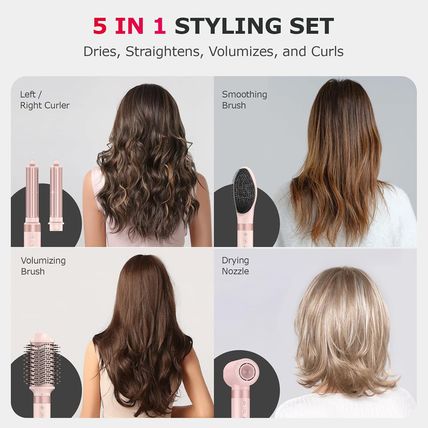 5 in 1 High-Speed Hot Air Styler - Professional Frizz-Free Hair Dryer Brush, Fas