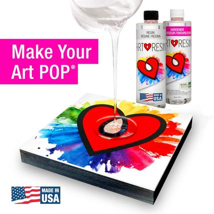 Artresin Epoxy Resin – High-Gloss Clear Coat for Artwork - 32 Oz (16 Oz Resin +