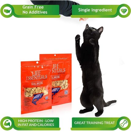 LIFE ESSENTIALS by CAT-MAN-DOO All Natural Freeze Dried Wild Alaskan Salmon Trea