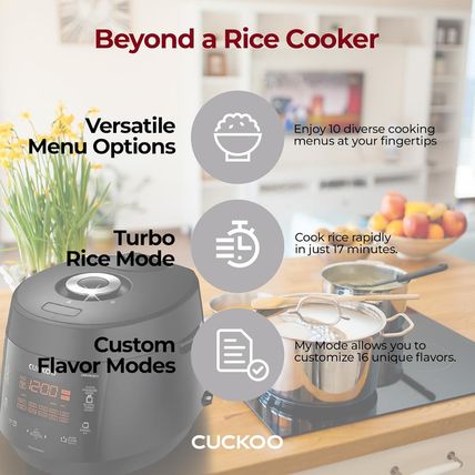 CUCKOO CRP-PK1001S 10-Cup (Uncooked) / 20-Cup (Cooked) Heating Pressure Rice Coo