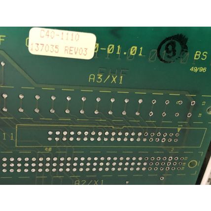 HUTTINGER TIG 100/100 P,C40-1110, 137035 REV 03, CONTROLLER,EV