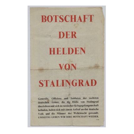Churchill. - WW2 British Aerial Propaganda Leaflet. - Code G.82 [1943].
