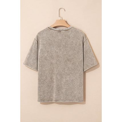 Parchment AMERICA FREE BIRD Vintage Graphic Mineral Washed Tee