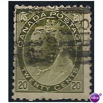 Canada 1900 SG165 20c Olive Green Good Used