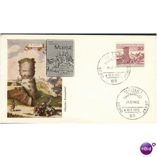 Germany FDC 1962 - SG 1289 - 2000 Jahre Mainz