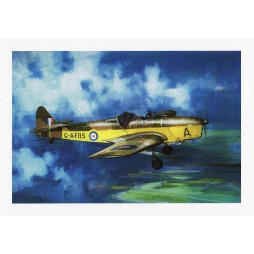 Aviation Art Postcard RAF Miles M.14 Magister Trainer Michael Turner