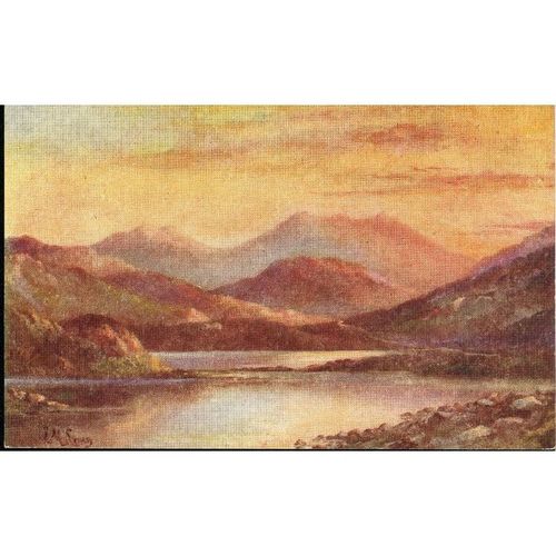 Vintage L.M. Long 'Photochrom' PC - Snowdon From Near Capel Curig, North Wales