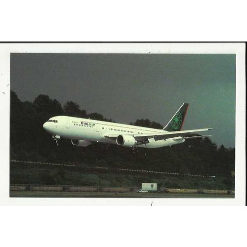 Aviation EVA AIR BOEING 767-35E Postcard by Mary Jayne (MJ1024)