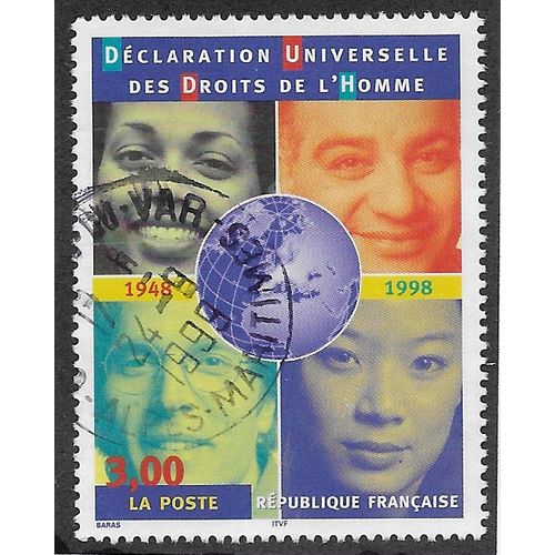 FRA 1998 3F '50TH ANN OF HUMAN RIGHTS' FINE USED (EBID55-735)