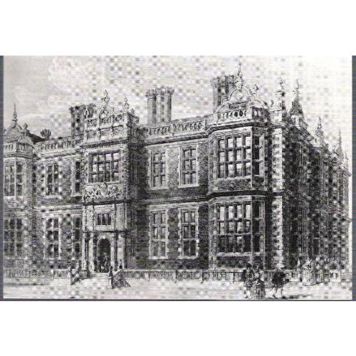 Crewe, Cheshire - Crewe Hall c.1950 - BBC local radio postcard c.1980s