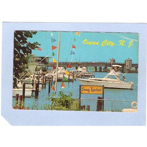 New Jersey Ocean City View Snug Harbor & 9th St Bridge~541