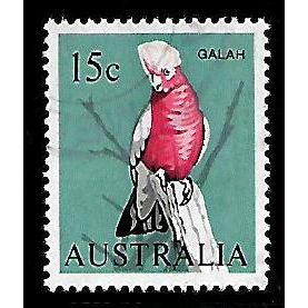AUSTRALIA 1966 BIRDS 15c GALAH SG393 FINE USED