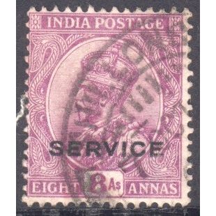 India 1911 - SG 182 - KGV 8a mauve - used 4