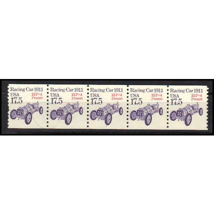2262a 17.5c Race Car Fine MNH Dry Gum PNC 1/5 X1064