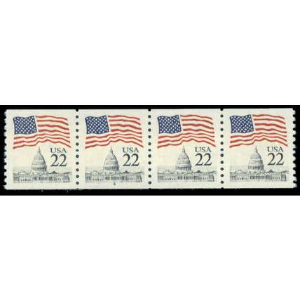 2115 22c U.S. Flag Very Fine MNH PNC 4/4 R0782