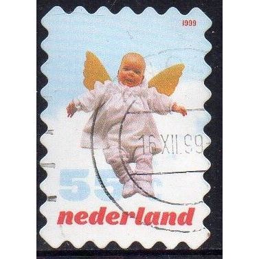 Netherlands 1999 Christmas - Baby as an Angel 55c Used