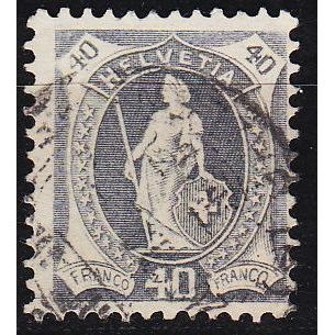 SCHWEIZ SWITZERLAND [1899] MiNr 0068 A ( O/used ) [02]
