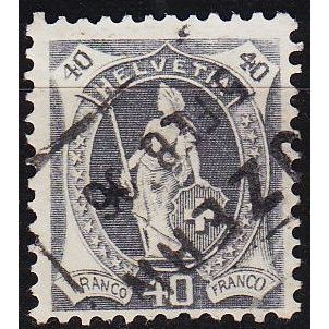 SCHWEIZ SWITZERLAND [1899] MiNr 0068 A ( O/used ) [04]