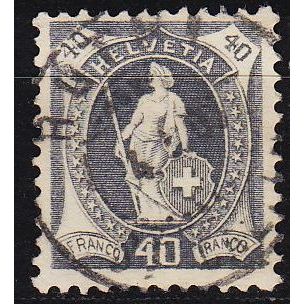 SCHWEIZ SWITZERLAND [1899] MiNr 0068 A ( O/used ) [03]