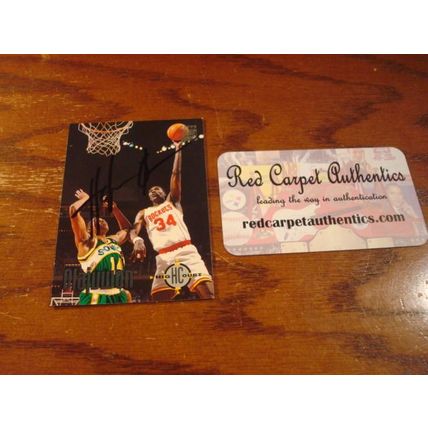1993 Stadium Club, Autograph Card w/COA, HAKEEM OLAJUWON, Rockets