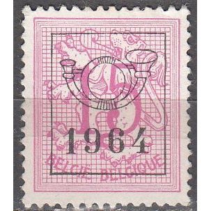 Belgique 1959 Michel 1176XAVI O Cote (2008) 0.25 € Lion héraldique 1964