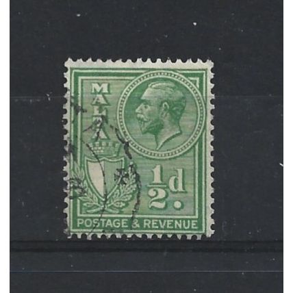 Malta.SG194 1/4d Yellow-Green.Fine Used.Apr25d
