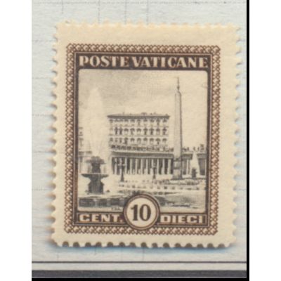 Vatican City Stamp Scott #20, Mint Hinged