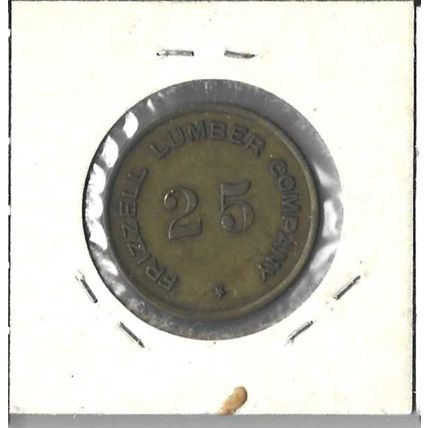 Punta Corba and ft Myers Florida Frizell Lumber company 25 cent token VF