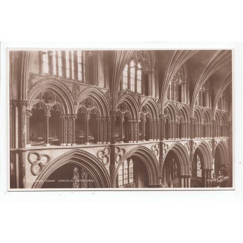 The Angel Choir Lincoln Cathedral Walter Scott Postcard G959