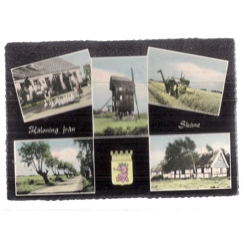 HALONING FRAN, SKANE used postcard 1985 postmark #